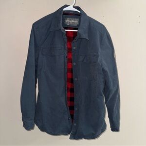 Eddie Bauer Voyager Fleece-lined Shirt Jacket Men’s Medium Navy